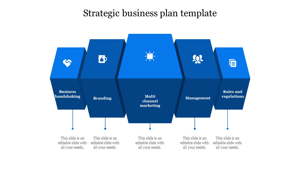 Free - Mind Blowing Strategic Business Plan Template Slide